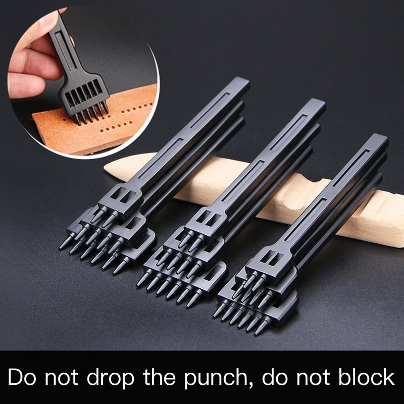 3 Pcs Leather Hole Punch DIY Hand Made Leather Goods