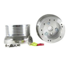 Forever Sharp Billet Steering Wheel Adapter 5/6 Hole 1965-66 Impala, Caprice, Bel Air w/Tilt