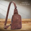 HKCLUF 4059 Crossbody Sling Bag For Women Vegan Leather Crossbody