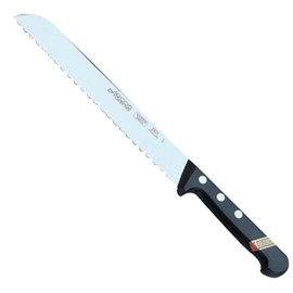 Arcos 282104 Serie Universal - Brotmesser - Klinge Nitrum Edelstahl 200 mm mit Alveolen - HandGriff Polyoxymethylen (POM) Farbe Schwarz