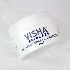 Visha Skincare Advanced Bright Eye Booster - Under Eye Cream for Dark Circles and Puffiness - Anti Wrinkle Eye Cream (0.5oz)