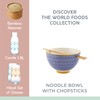 Typhoon World Foods Stoneware Noodle Bowl With Chopsticks