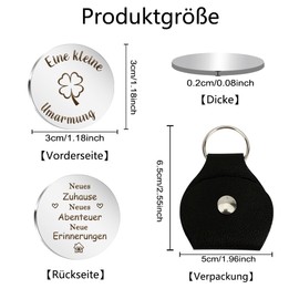 FlexiTonic Pocket Hug Lucky Charm Gifts for Women Men Guardian Angel Gift Keyring Best Friend Gifts Get Well Gifts Funny Gifts for Couple Boyfriend Sister, New Home