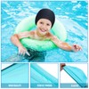 3 Pieces Elastic Swim Caps Comfortable Fabric Swimming Hat Lightweight