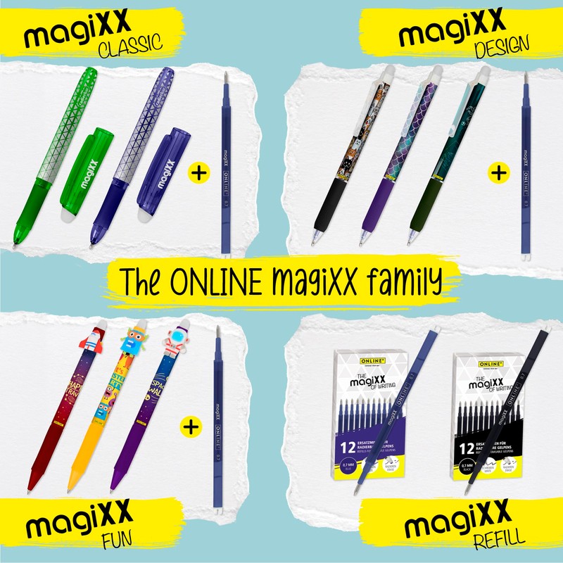 Online MagiXX Gel Pen Purple with 0.7 mm Line Width,