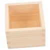 DOITOOL 4pcs Wooden Chalk Organizer Small No Lid Chalk Storage