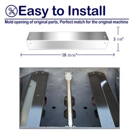 Grill Heat Plates Shield Stainless Steel Burner Cover BBQ Replacement Parts for Chargriller 5050, 5060 Duo Gas Charcoal 3001, 3008, 3030, 4000, 4208, 5072, 5252, 3-pack Flavorizer Bar Heat Deflector