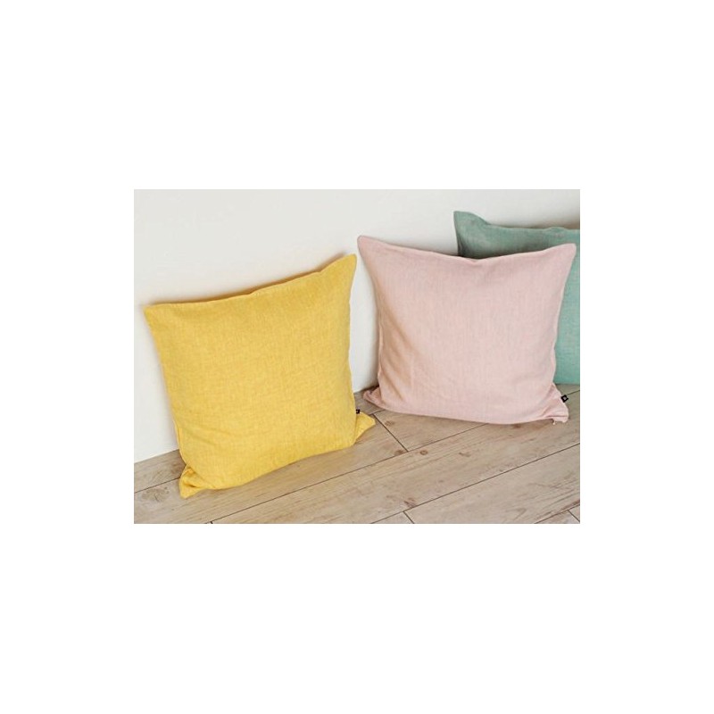 DDintex French Melange Pink Cushion Cover 45x45cm [Lithuanian Linen]