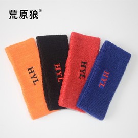 Unisex Breathable Sweat-Absorbing Sports Towel Headband for Badminton & Basketball (Free Size) Orange 15ea