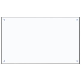 vidaXL Kitchen Backsplash - Tempered Glass, Transparent Color, Scratch-Resistant, Heat-Resistant, Easy to Clean and Install - Dimensions 39.4"x23.6"