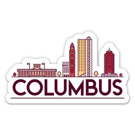 Squiddy Columbus Ohio - Vinyl Sticker Decal for Phone, Laptop, Water Bottle (3" Wide)
