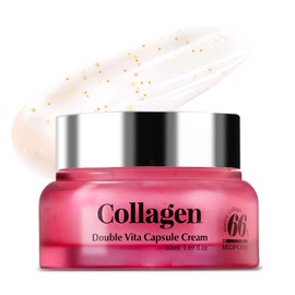 Crema facial de colágeno crema de colágeno marino Niacinamida y colágeno hidrolizado liofilizado Aumenta la firmeza