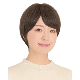 AQUADOLL rm001DRB Medical Hat, Short, Room Wig, Full Wig, Women's, One Size Fits Most, DRB. Dak-Brown