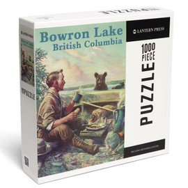 Lantern Press 1000 Piece Jigsaw Puzzle, Bowron Lake, British Columbia, Camping Scene