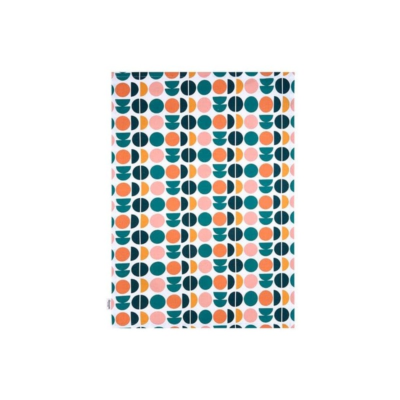 Dexam Retro Spot Recycled Cotton Set of 2 Tea Towels