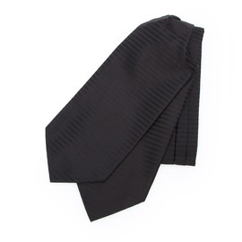 Takeokikuchi 07001473 Men's Necktie, Formal Ascot Tie, black (019)