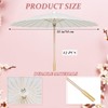Paterr 24 Pcs 33'' Paper Umbrellas 8'' Paper Fans Decorative