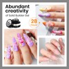 MIZHSE 30g Clear Solid Builder Gel and 15g 3D Nail