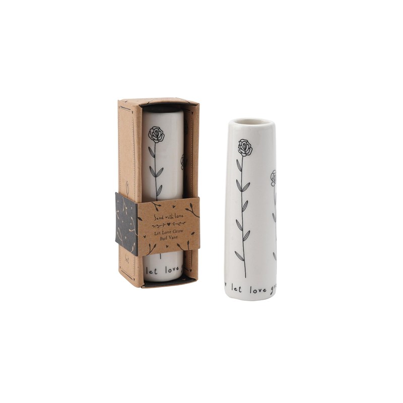 CGB Giftware | Miniature Flower Bud Vase | ‘Let Love