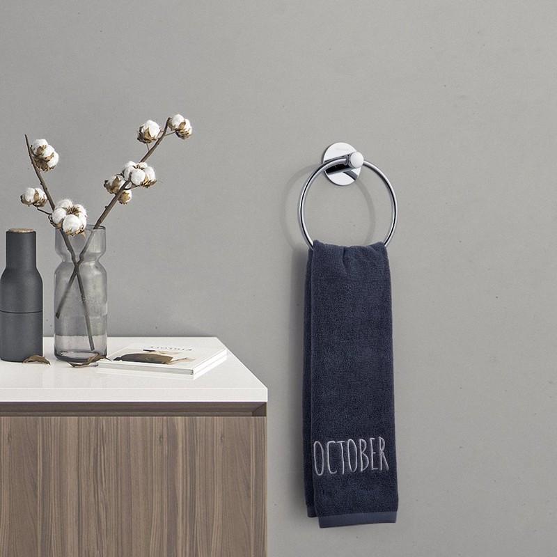 GERUIKE Adhesive Towel Ring Self Adhesive Hand Towel Ring Stainless