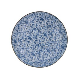 Tableware East Pasta Bowl, 27.6 fl oz (800 cc), Indigo Dyed Small Flowers, Japanese Tableware