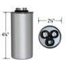 P291-4054RS - 40 + 5 uf MFD 440 Volt VAC
