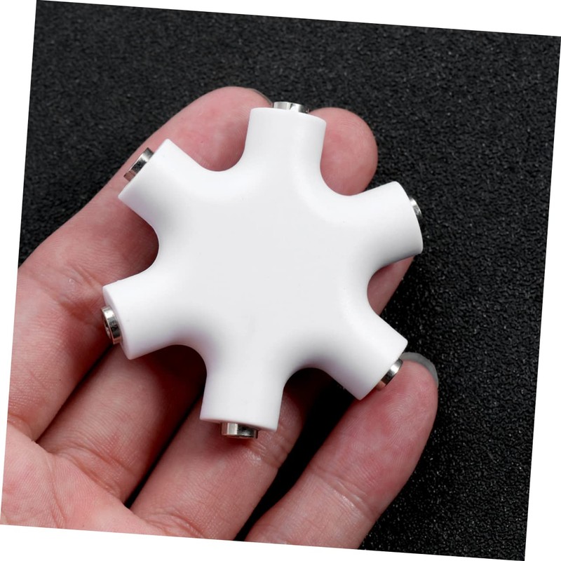 OSALADI 3pcs Way Audio Splitter Snowflake Design Headphone Adapter for