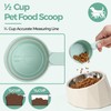 MSBC Measuring Dog Food Scoop - 1/2 Cup Scoop Measuring
