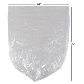 Ziglous 13 Gallons Kitchen Garbage Bin Liner, Clear Trash Bags, 150 Counts, 6 Rolls