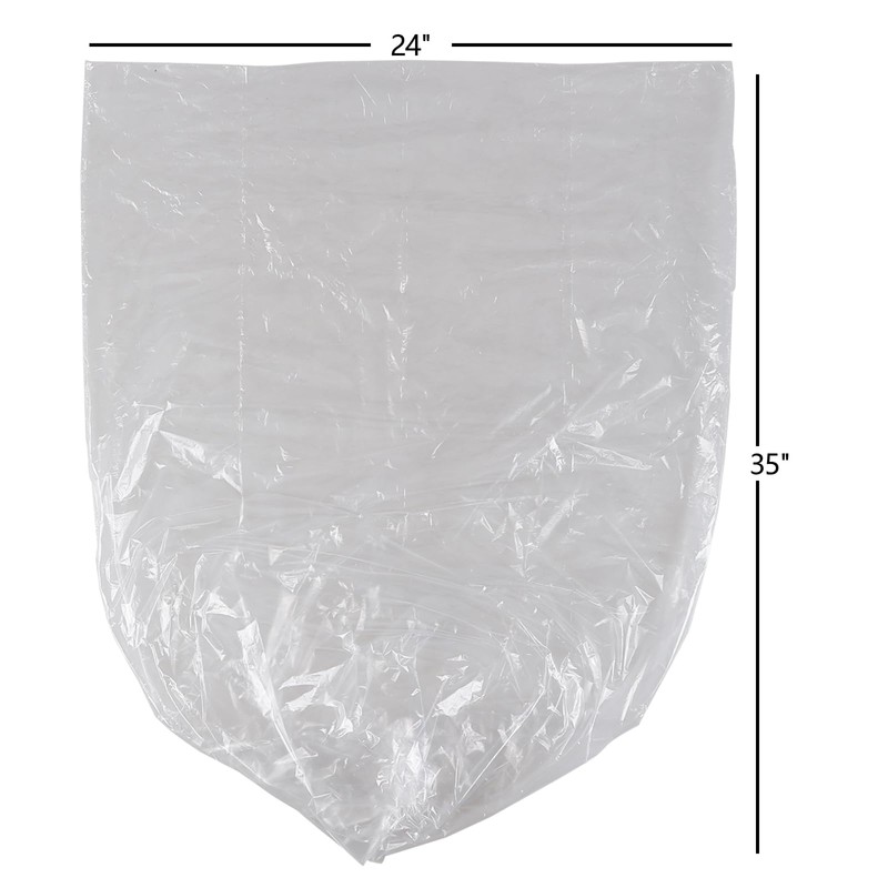 Ziglous 13 Gallons Kitchen Garbage Bin Liner, Clear Trash Bags,