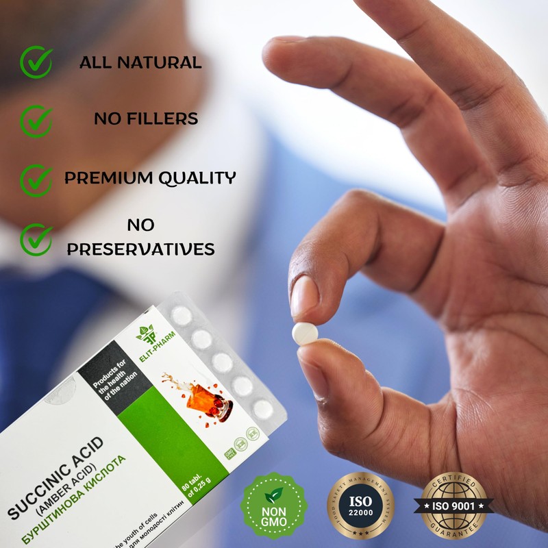 QG group Succinic Acid Amber Acid 80 tabs/0.25g