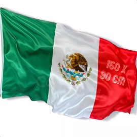 Bandera Grupo Carnavallia México Viva México Fiestas Patrias 150x90cm Satinada
