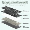 AUSDOM 98Pro Silent Mechanical Keyboard, Wireless Hot Swappable Gaming Keyboard