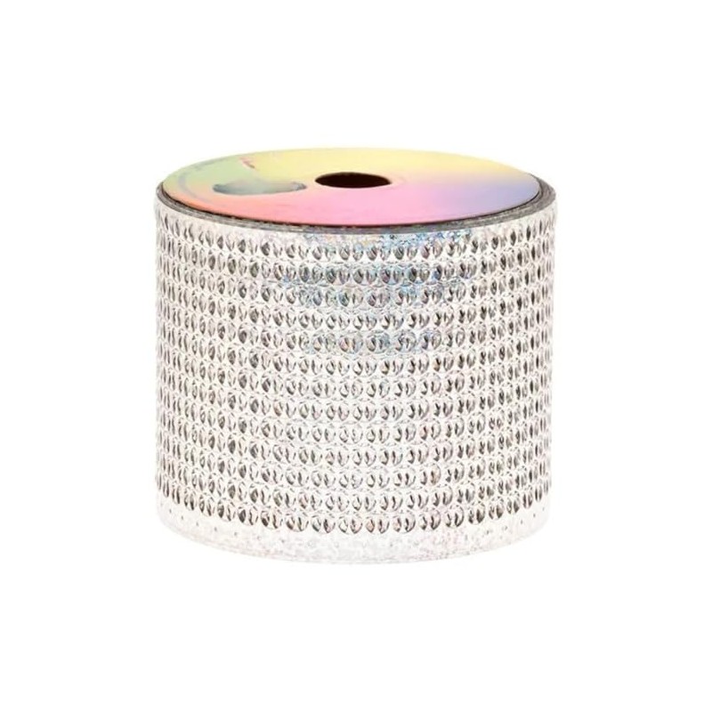 Listón Perforado Holografico Selanusa 8cm x 35m Cinta Decorativa para