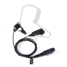 UAYESOK Air Covert Acoustic Tube Walkie Talkie Earpiece, Security Police Secret Service Radio Headset with PTT Mic for Motorola DP2400 DP3441e DP3661 XPR3300e XPR3500 P6600 Multi Pin Two Way Radio