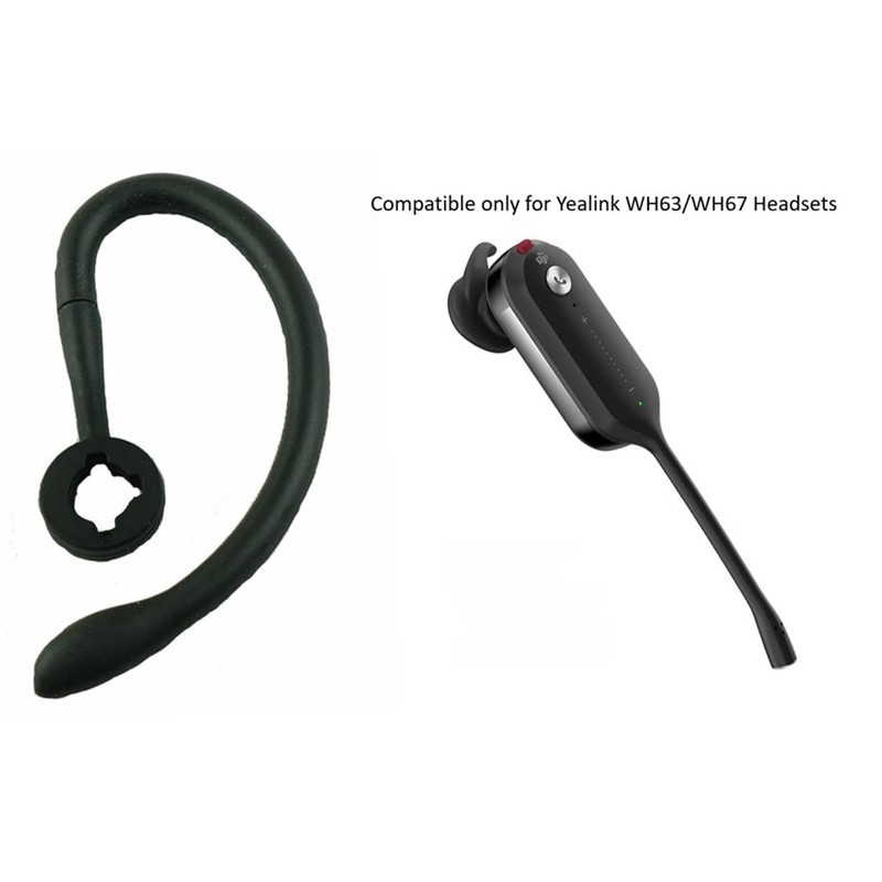Orejas de repuesto para auriculares Yealink WH63/WH67 con gancho para