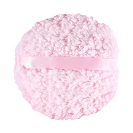 Body Powder Puff, 6 Inch Large Ultra Soft Washable Dusting Puff for Women, Round Reusable Face Body Makeup Shower Applicator for Loose/Mineral Powder (Pink)