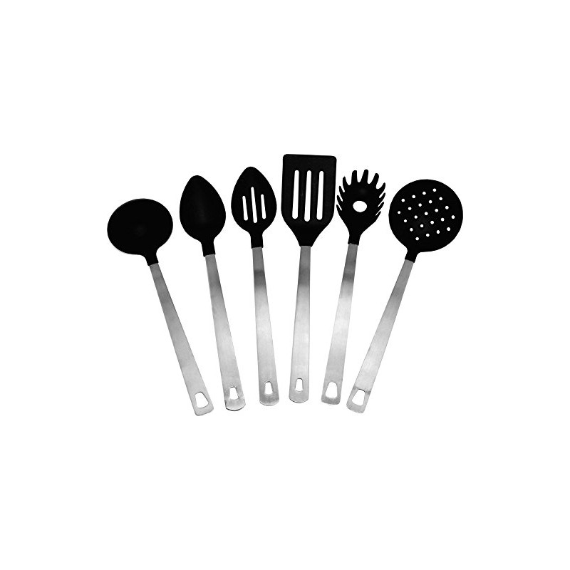 Empire Nylon Deluxe 7 Pc Kitchen Utensil Set w/Stainless Holder