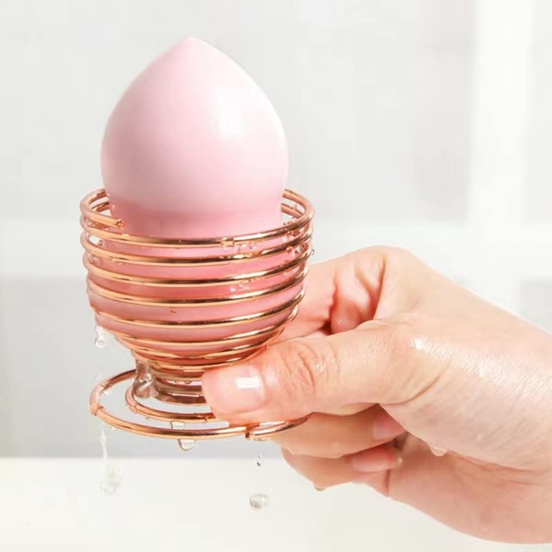 3 Pieces Makeup Sponge Holder Stainless Steel Wire Spiral Spring
