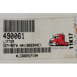 PAI FLAT TAPPET LIFTER for DT466 / DT360. PAI# 490061. Ref.# INTERNATIONAL 1802340C1