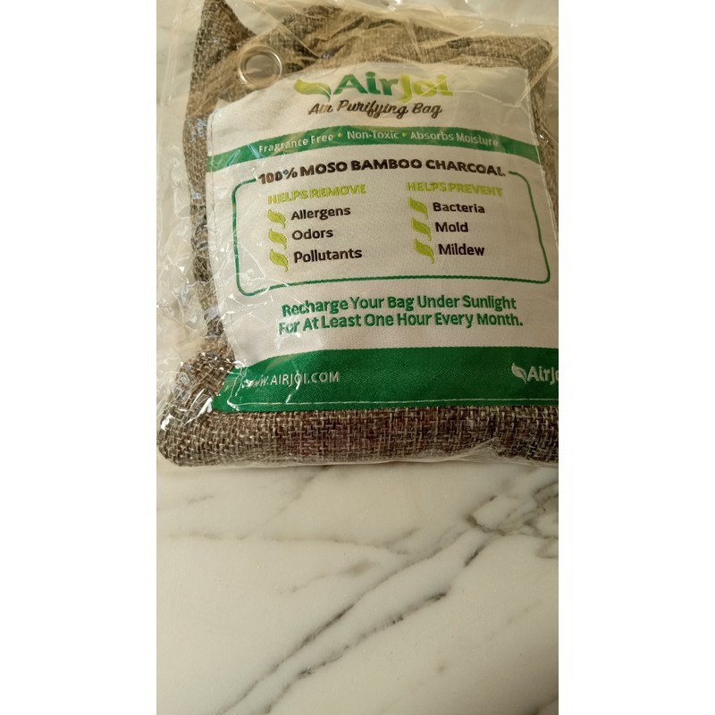 AirJoi Activated Bamboo Charcoal Air Purifying Charcole Bag Natural Room