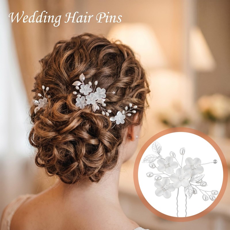 5 Pcs Wedding Hair Accessories Brides Prom Hair pieces