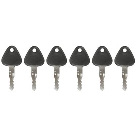 BAQI Replacement Ignition Keys for Volvo 777 Excavator, 777 Model Heavy Equipment Key Pack of 6