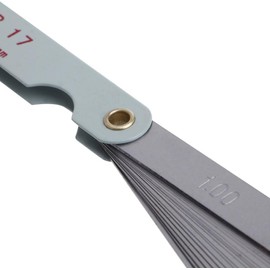 1Pc 0.02 to 1mm 17 Thickness for Metric Filler Feeler Gauge Measure to for Guitar, Spark Plug, Piston Measure Gauges