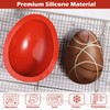 Webake Chocolate Silicone Molds, Large 3D Breakable Egg Mold Silicone