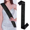 CAVETEE Birthday Sash, Black Birthday Sash for Women and Girls