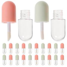 VICASKY 20 Tubos De Brillo De Labios Vacíos Tubos De Bálsamo Labial Recargables Transparentes Envases Para Brillo De Labios Y Aceite Labial...        