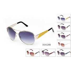 IG 12 Pairs Fashion Pilot Metal Frame Quality Brand Sunglasses Wholesale Colorful