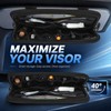 LEPHYON Tactical Car Visor Organizer with Molle Panel, Sunglasses Holder,