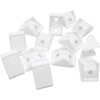 LATRAT Pack of 20 White Shelf Brackets Furniture Corner Connectors